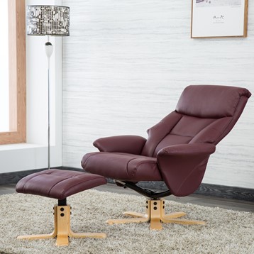 Marseille Swivel Recliner and Footstool Image