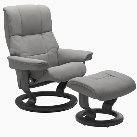 Stressless Mayfair Classic Base Recliner Chair with Footstool