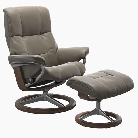 Stressless Mayfair Signature Base Recliner Chair with Footstool