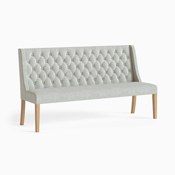 Navarre Button Back Dining Bench Image