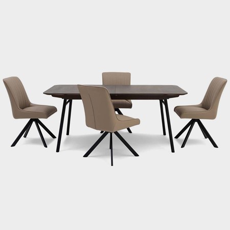 Osaka Extending Dining Table & 4 Cora Chairs Set primary image