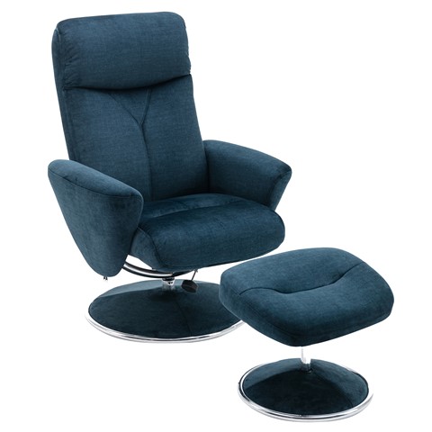 Paddington Swivel Recliner & Footstool