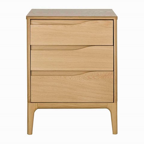 Ercol Rimini 3 Drawer Bedside Cabinet