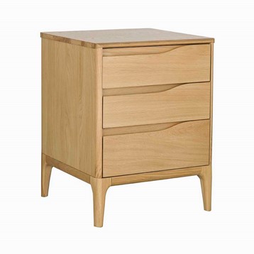 Ercol Rimini 3 Drawer Bedside Cabinet Image