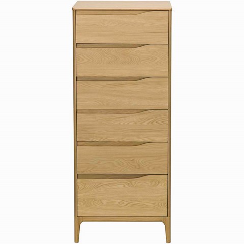 Ercol Rimini 6 Drawer Tall Chest