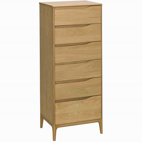 Ercol Rimini 6 Drawer Tall Chest