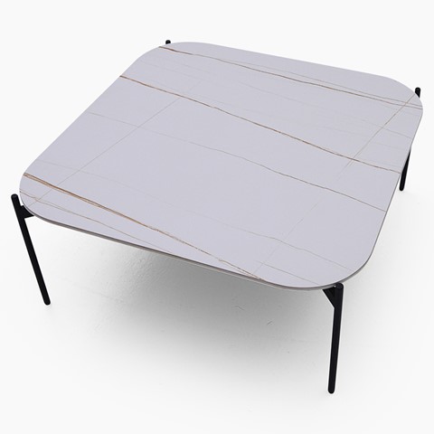 Rocco White Square Coffee Table