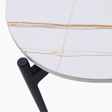Rocco White Square Coffee Table Image