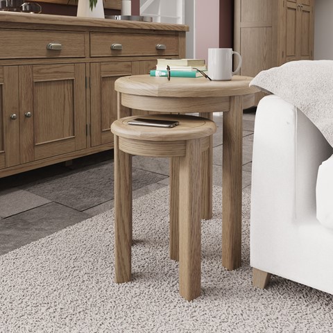Ryedale Round Nest of Side Tables