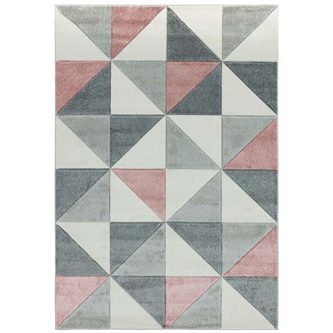 Skylar Pink Cubic Rug