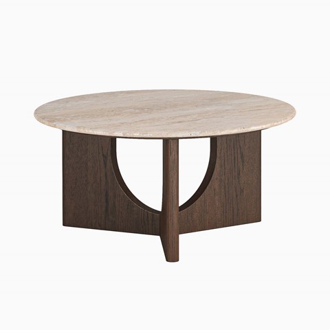 Sonoma Coffee Table with Travertine Top