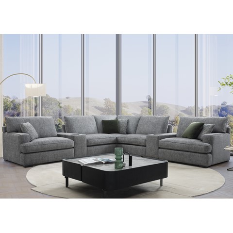 Spotlight Homestage Sound System Corner Sofa