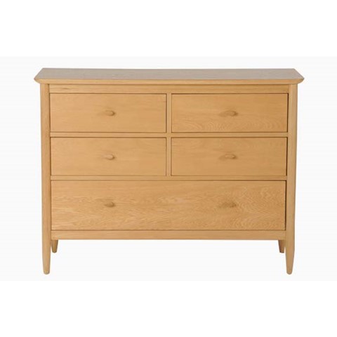 Ercol Teramo 5 Drawer Wide Chest