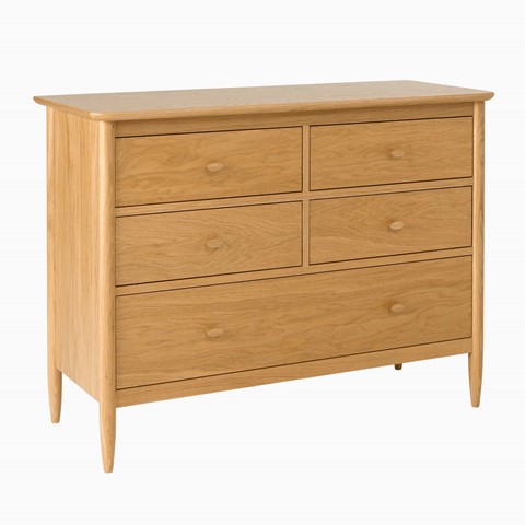 Ercol Teramo 5 Drawer Wide Chest