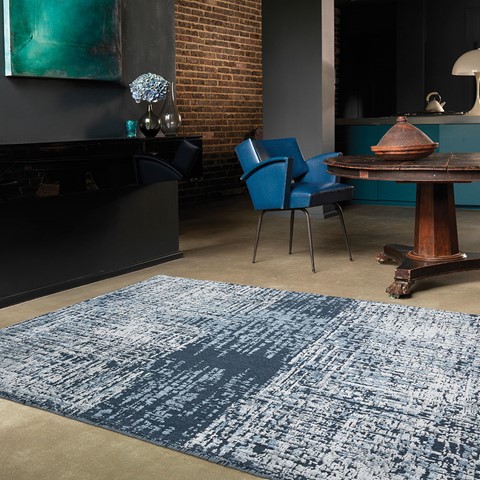 Torino Petrol Blue Rug