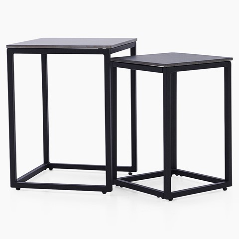 Tyler Black Nest of Side Tables