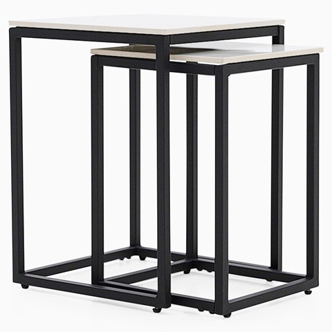 Tyler White Nest of Side Tables